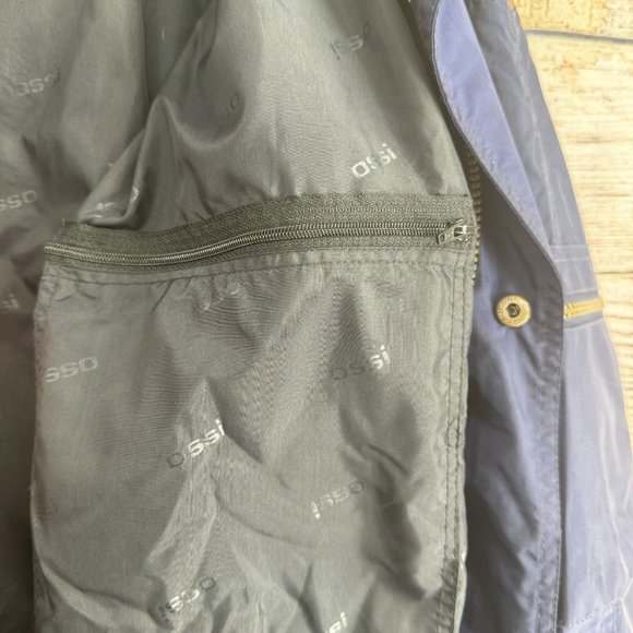 Vintage Ossi Skiwear Hooded‎ Snow Jacket Men's Size Medium Blue/Brown - Picture 14 of 16